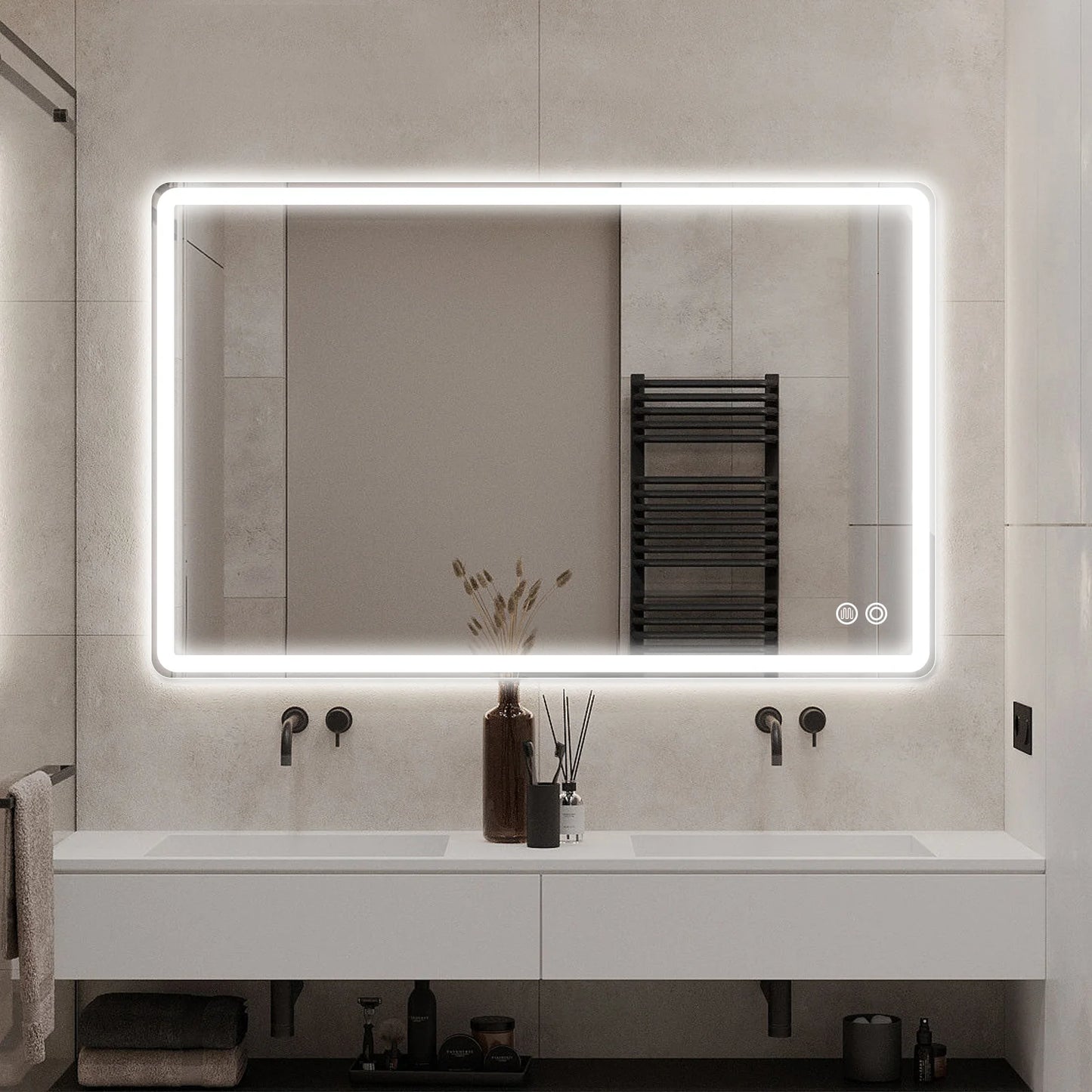 Ronde badkamer spiegel met verlichting – Minimalistisch en stijlvol