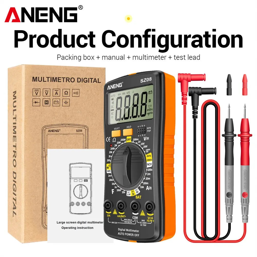 Multimeter voor AC- en DC-metingen