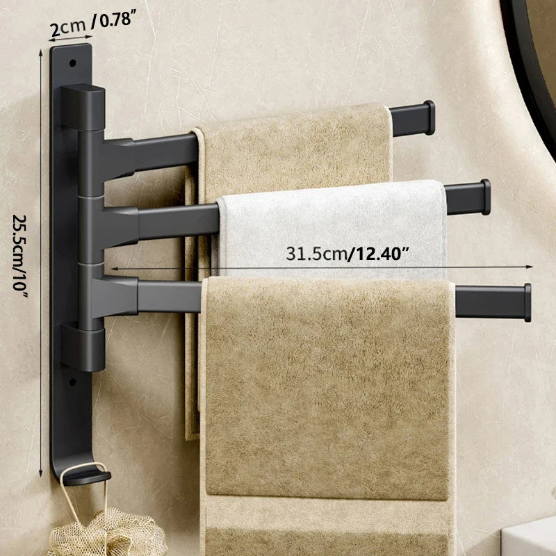 Handdoek rek met opbergruimte – 2-in-1 functie