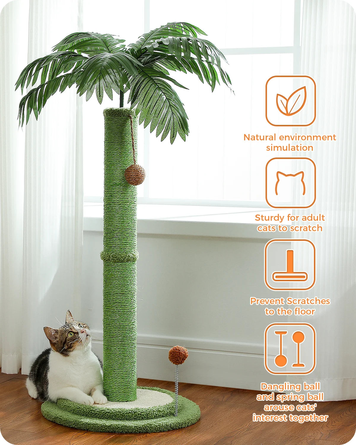 Kattenpaal design wandmodel – Ruimtebesparend en chic