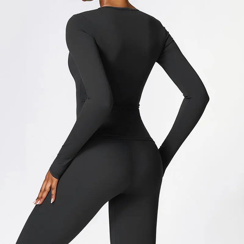 Ademende yoga top en legging set