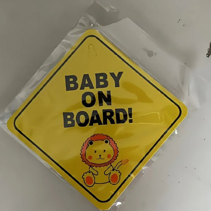 Autostickers - Grappige "Baby on Board" Sticker voor Veiligheid en Humor
