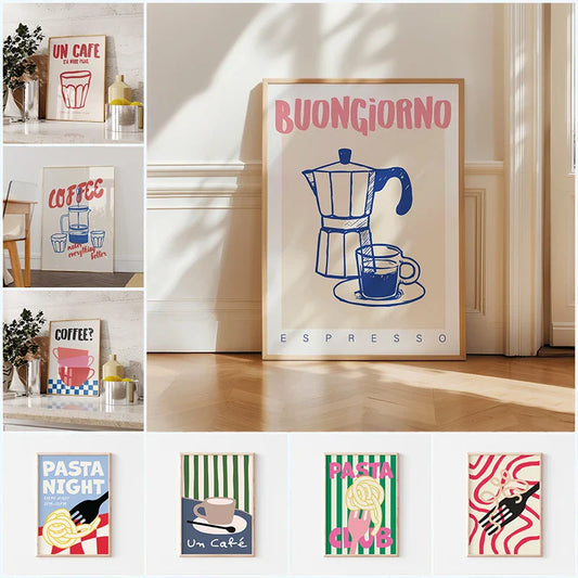 Kleurrijke posters voor creatieve ruimtes