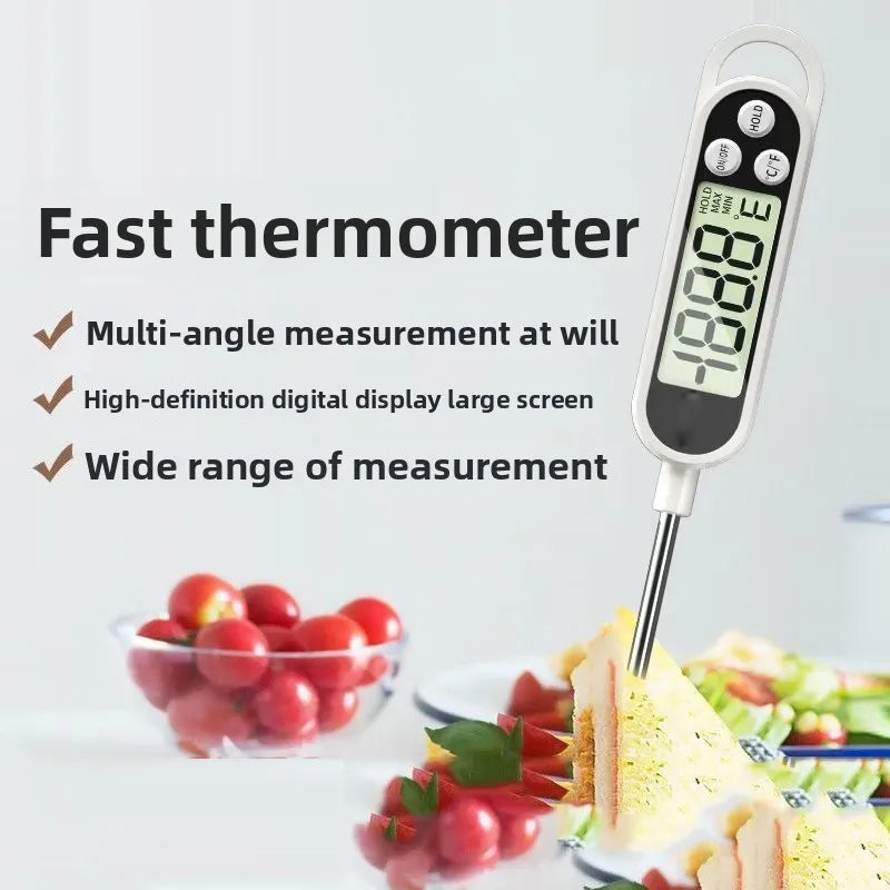Vleesthermometer met dubbele meeteenheden