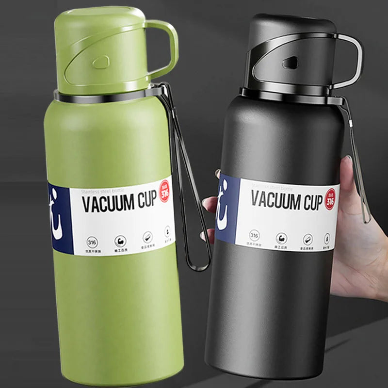 Thermosfles met kleurrijke dop – Herkenbaar en vrolijk