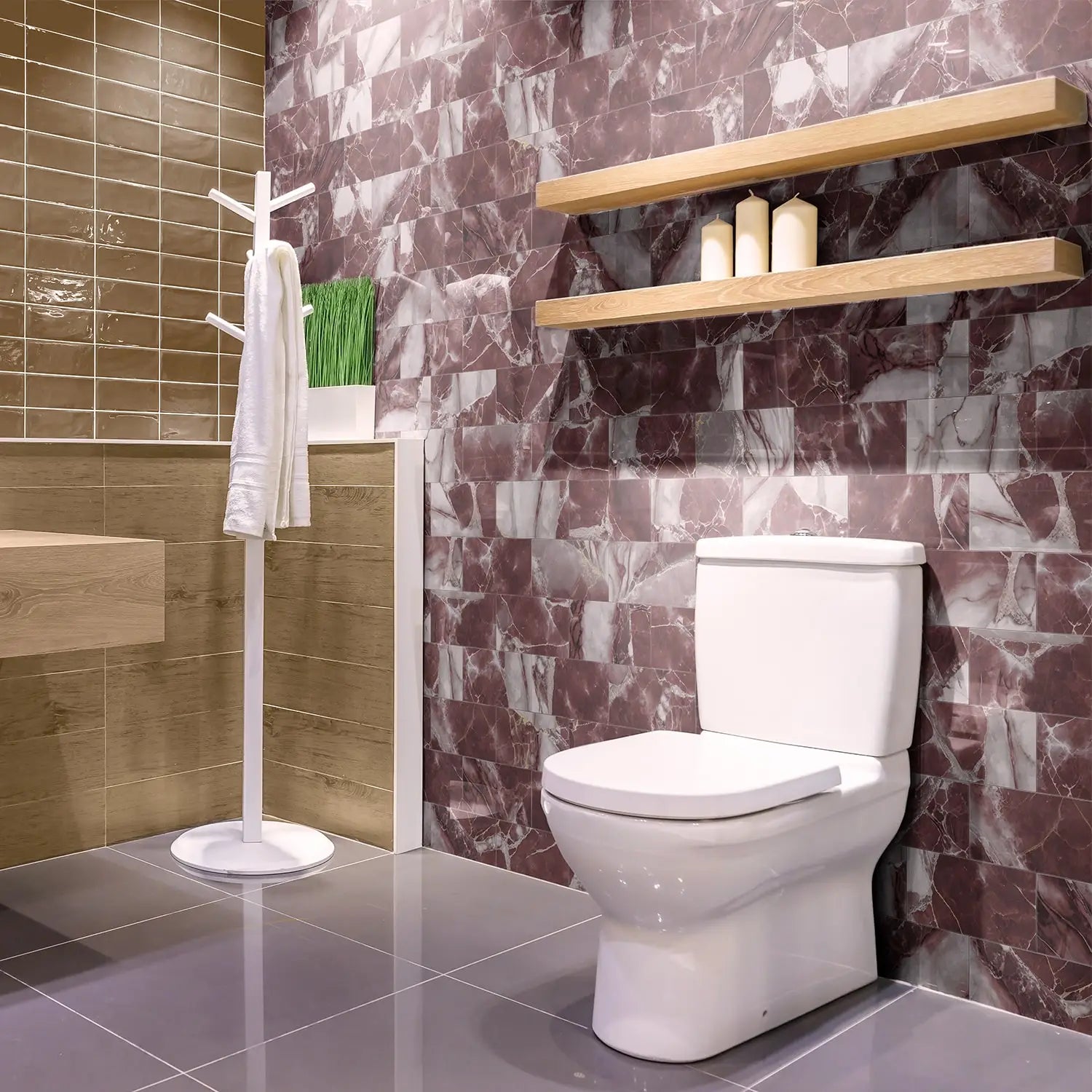 Mozaiek tegels in visgraat patroon – Elegant design