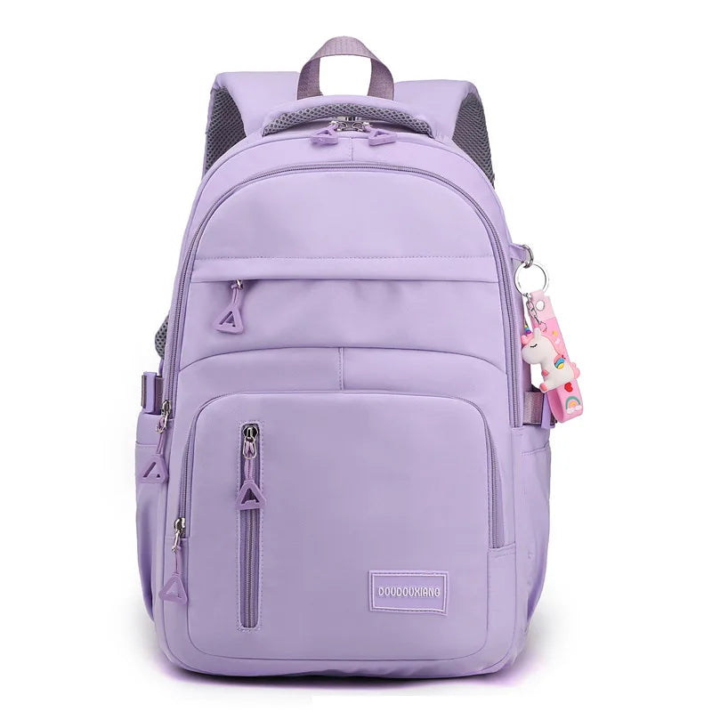 Schooltas meiden met metallic afwerking – Bling & stijl