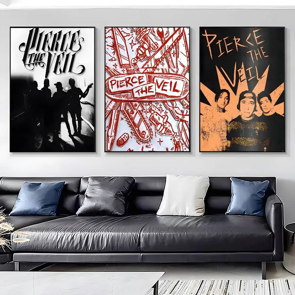 Wandposter met geometrische vormen