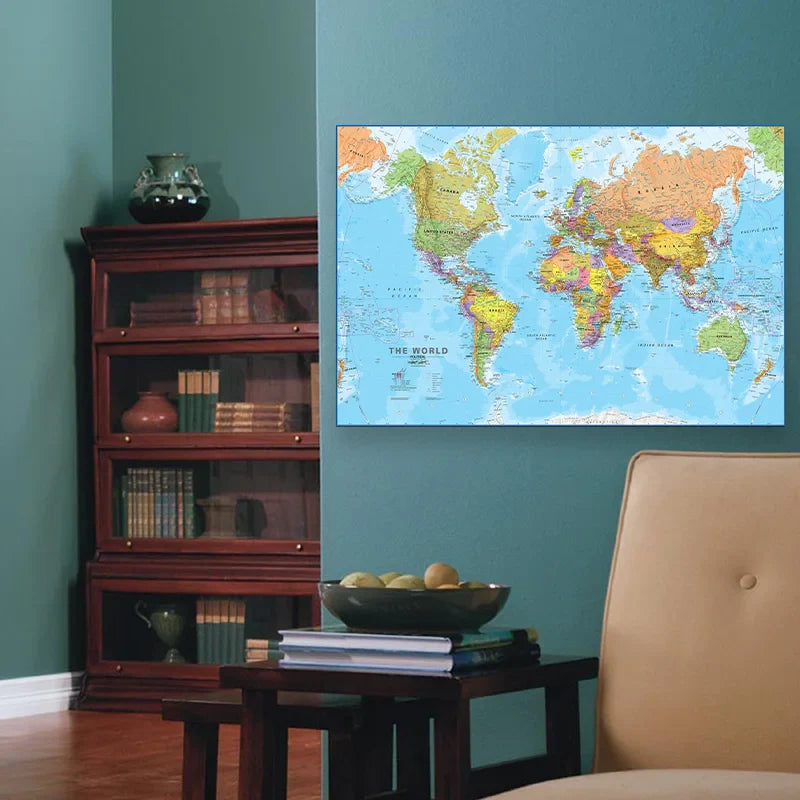 Wereldkaart met LED-verlichting – Verlicht je wereld