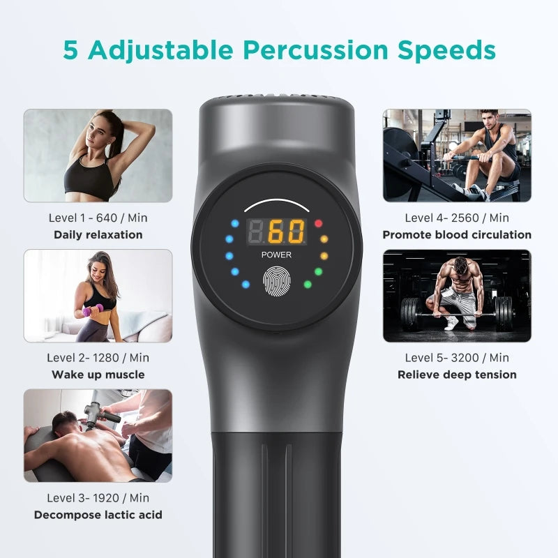 Oplaadbare massage gun – Altijd klaar voor gebruik