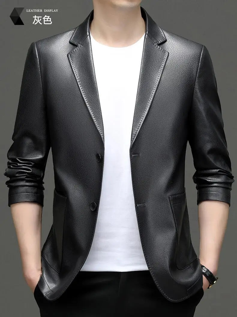 Leren jassen voor mannen met schouderaccent – Stoere details