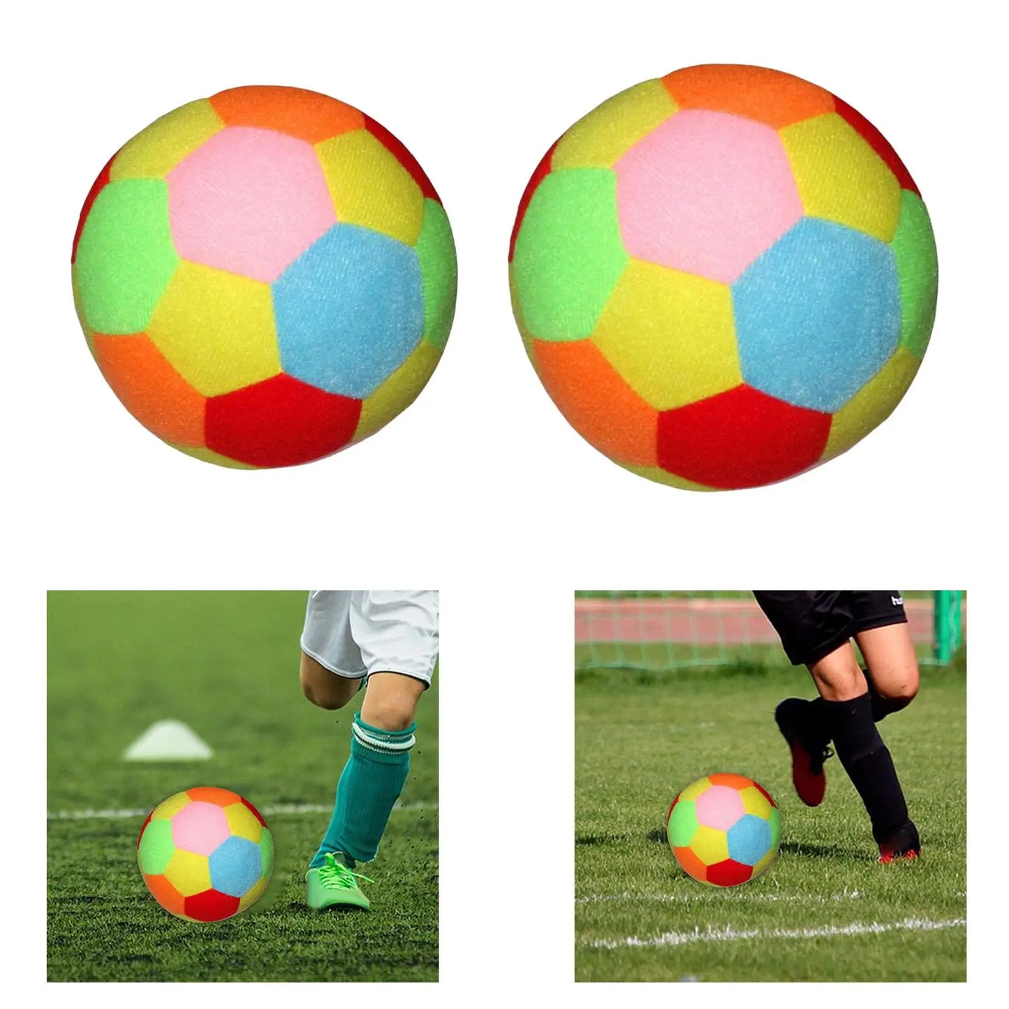 Voetbal met perfecte stuit en richting