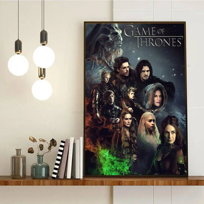 Poster met illustratie van koffie of wijn