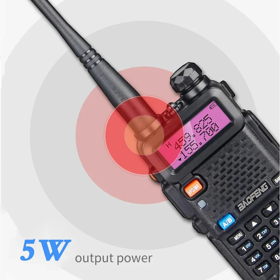 Walkie talkie met zaklamp en kompas