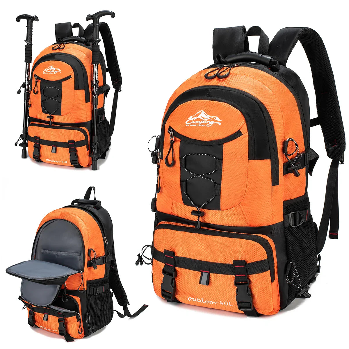 Handbagage rugzak met stevig rugpaneel