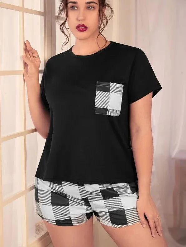 Dames pyjama set met elastisch materiaal