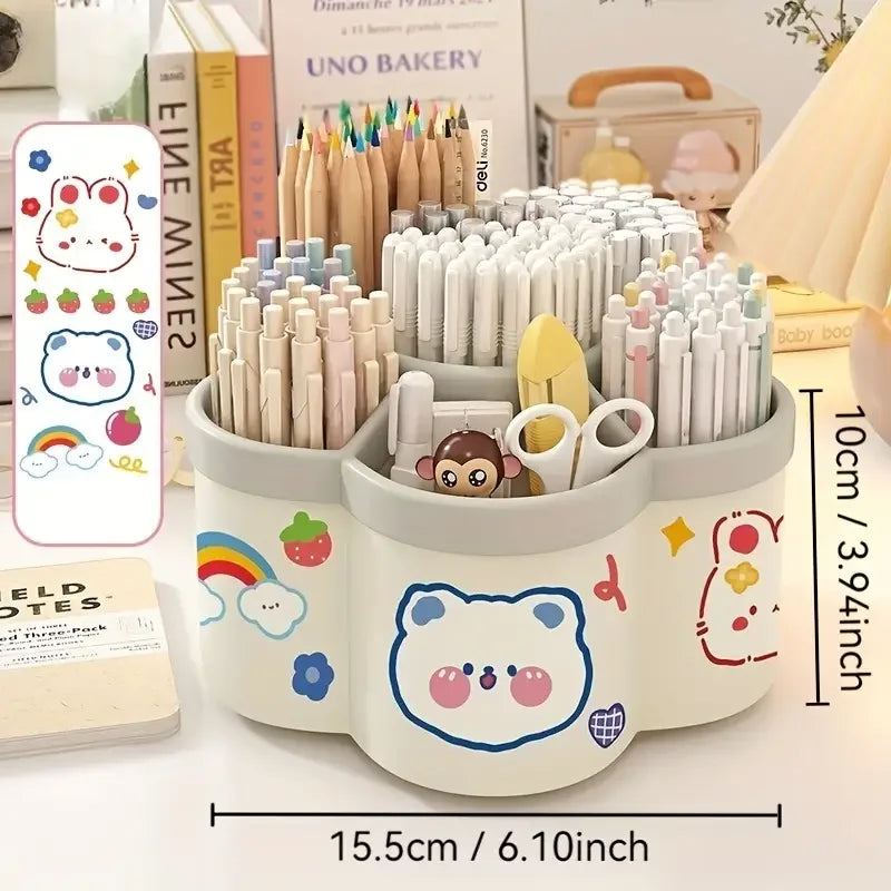 Minimalistische bureau organizer met rustgevend design