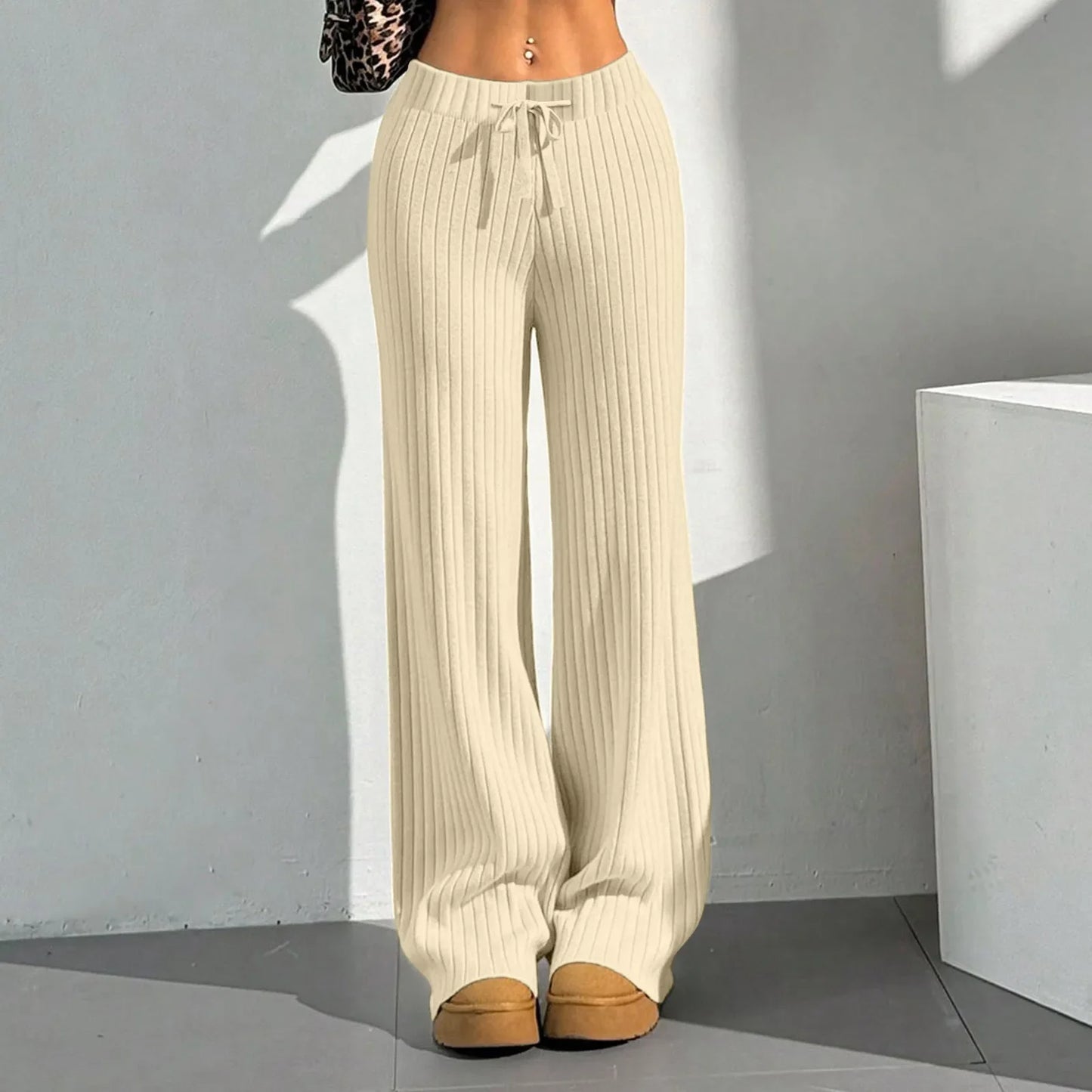 Zara linnen broek met hoge tailleband – Modern silhouet