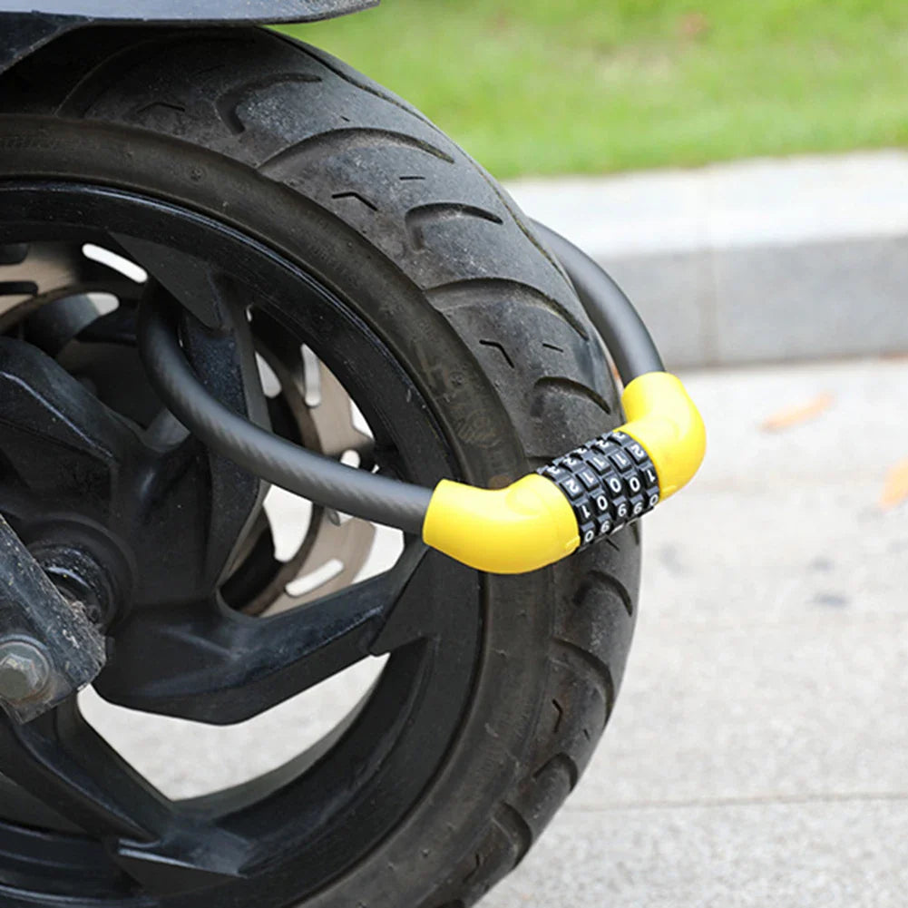 Kabelslot voor fiets met automatische sluiting – Snel vastzetten