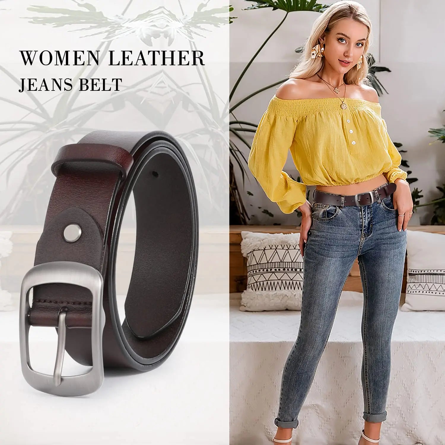 Riem in vegan leer met matte finish