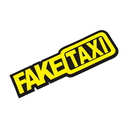 auto stickers - geel en zwart ontwerp voor humoristische uitstraling
