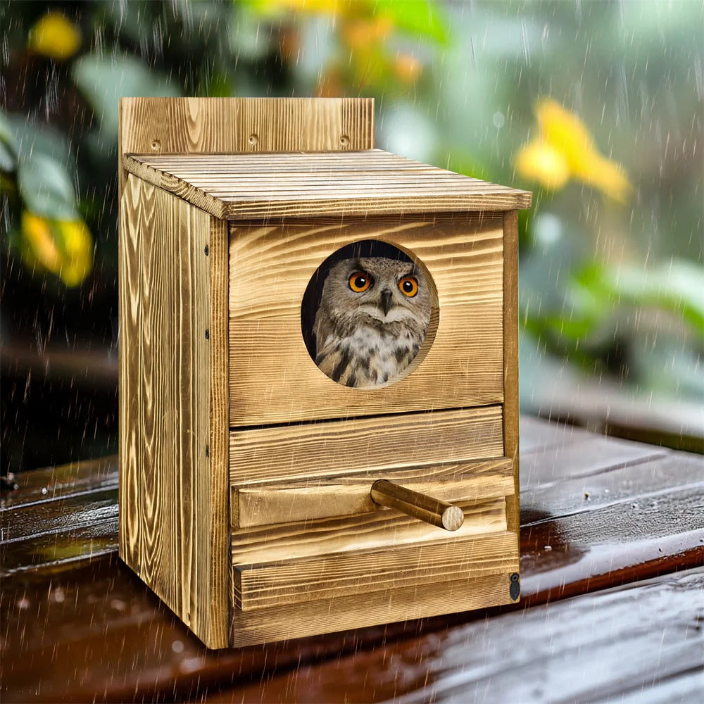 Welkoop vogelhuisje met scharnierend dak – Makkelijk schoon te maken