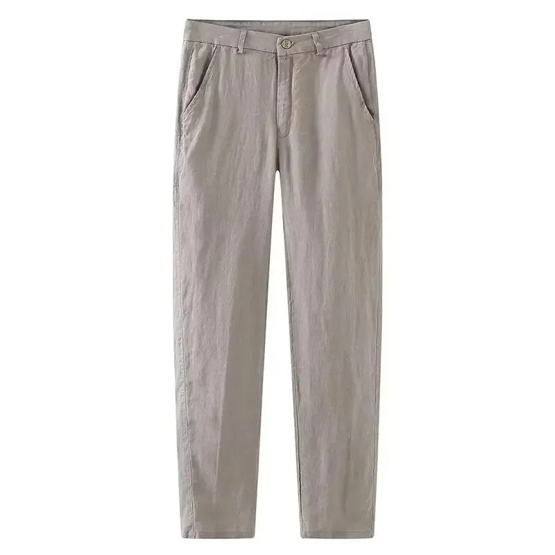 Linnen broek mannen met sportieve twist – Casual comfort