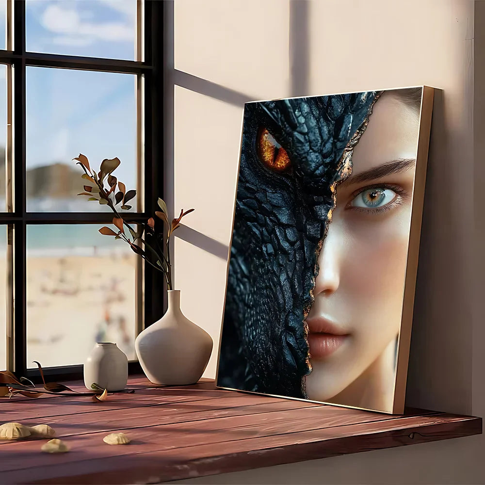Wandposter met geometrische vormen