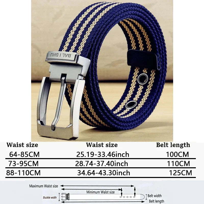 Riem heren met gespsluiting in brushed steel