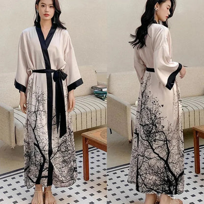 Ochtendjas met riem voor dames – Elegant en praktisch