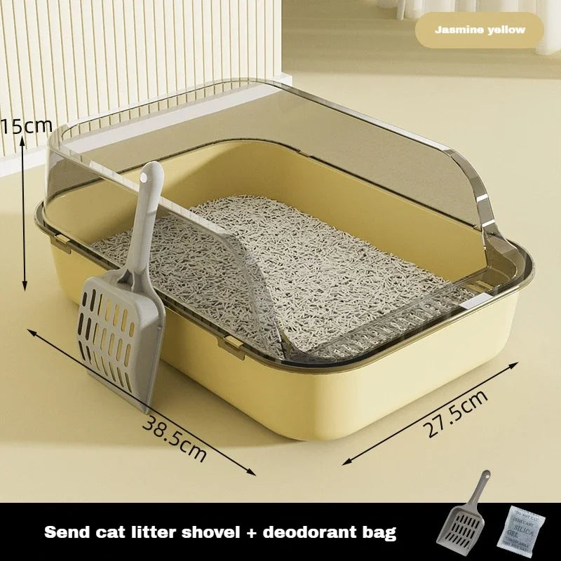 Pets Place kattenbak met transparante kap – Houd je kat in zicht