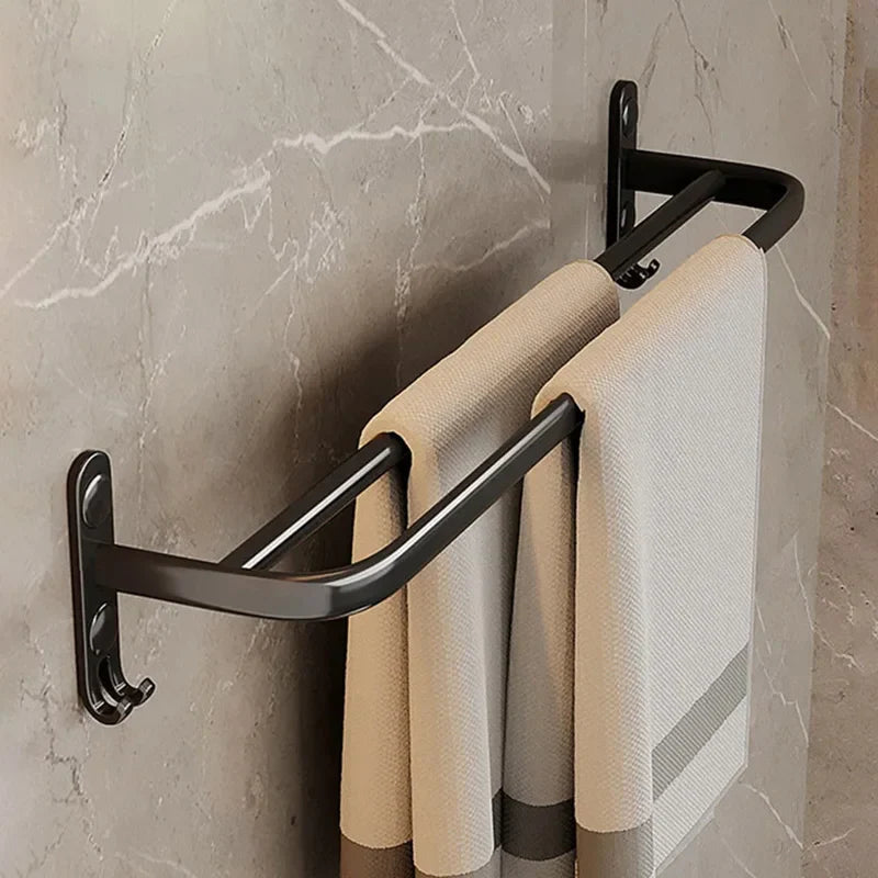 Zwevend handdoekrek voor moderne badkamer – Minimalistisch design