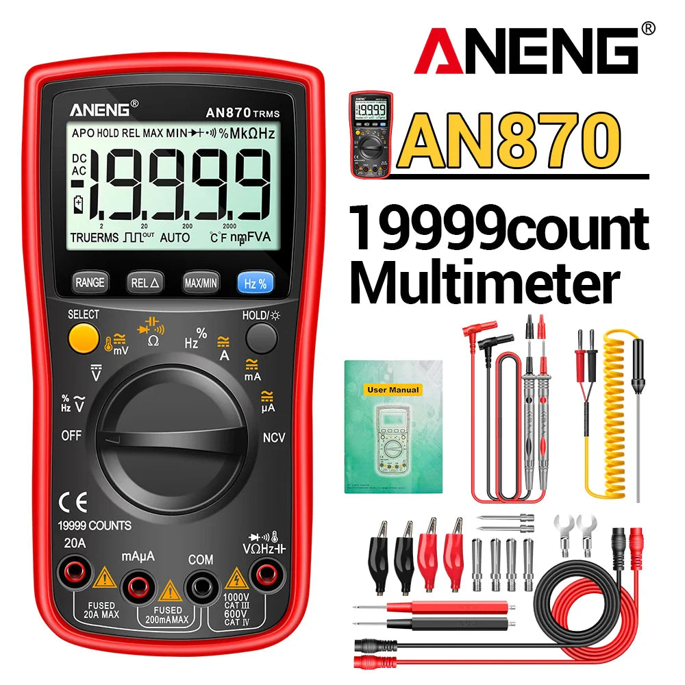 Multimeter met groot bereik voor spanningen