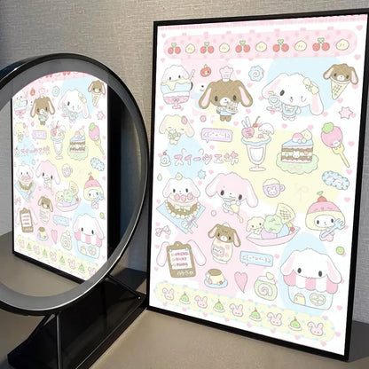 Dierenposter met realistische details