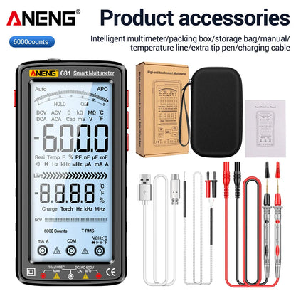 Multimeter met indicatielampje voor continuïteit