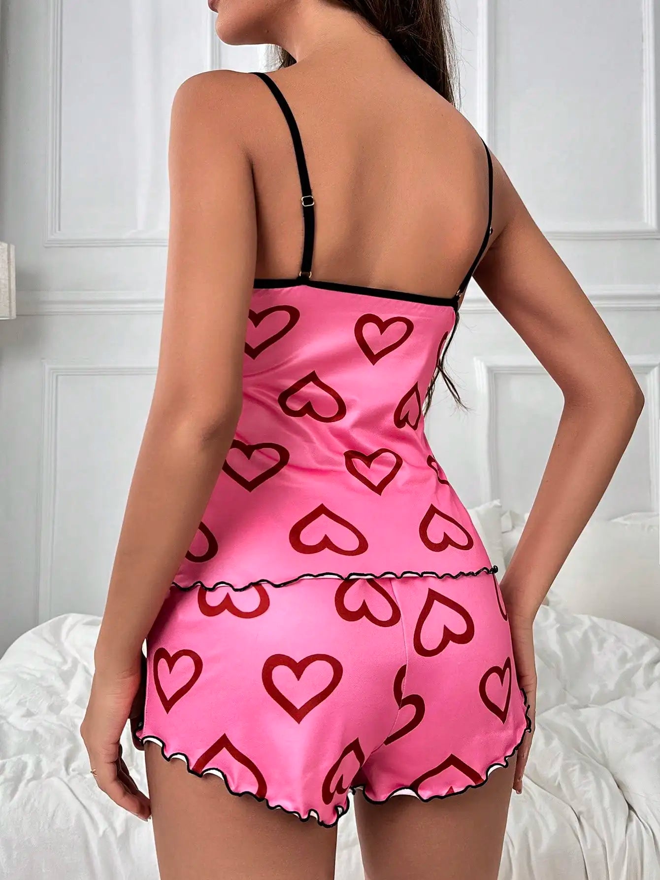 Dames pyjama set met klassieke look