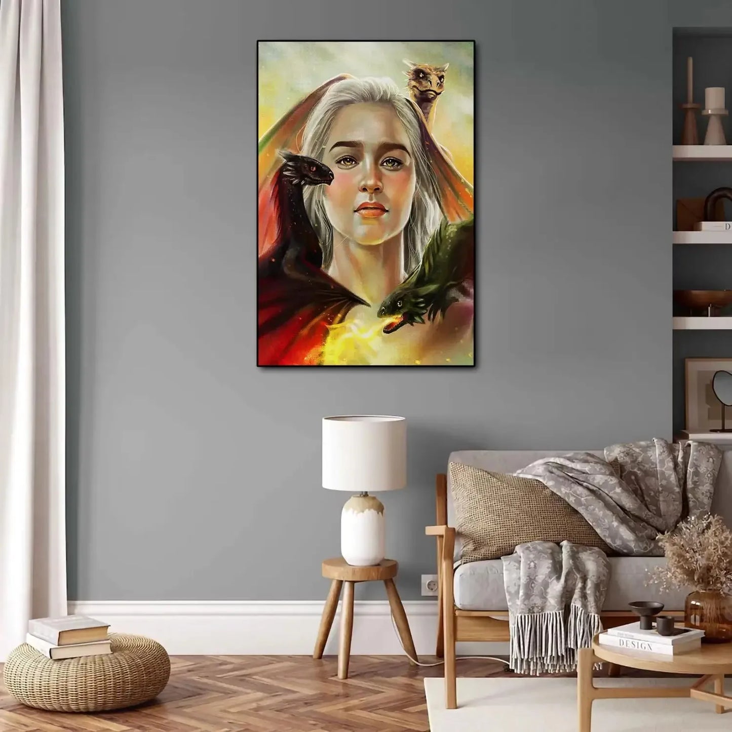 Poster met botanisch motief