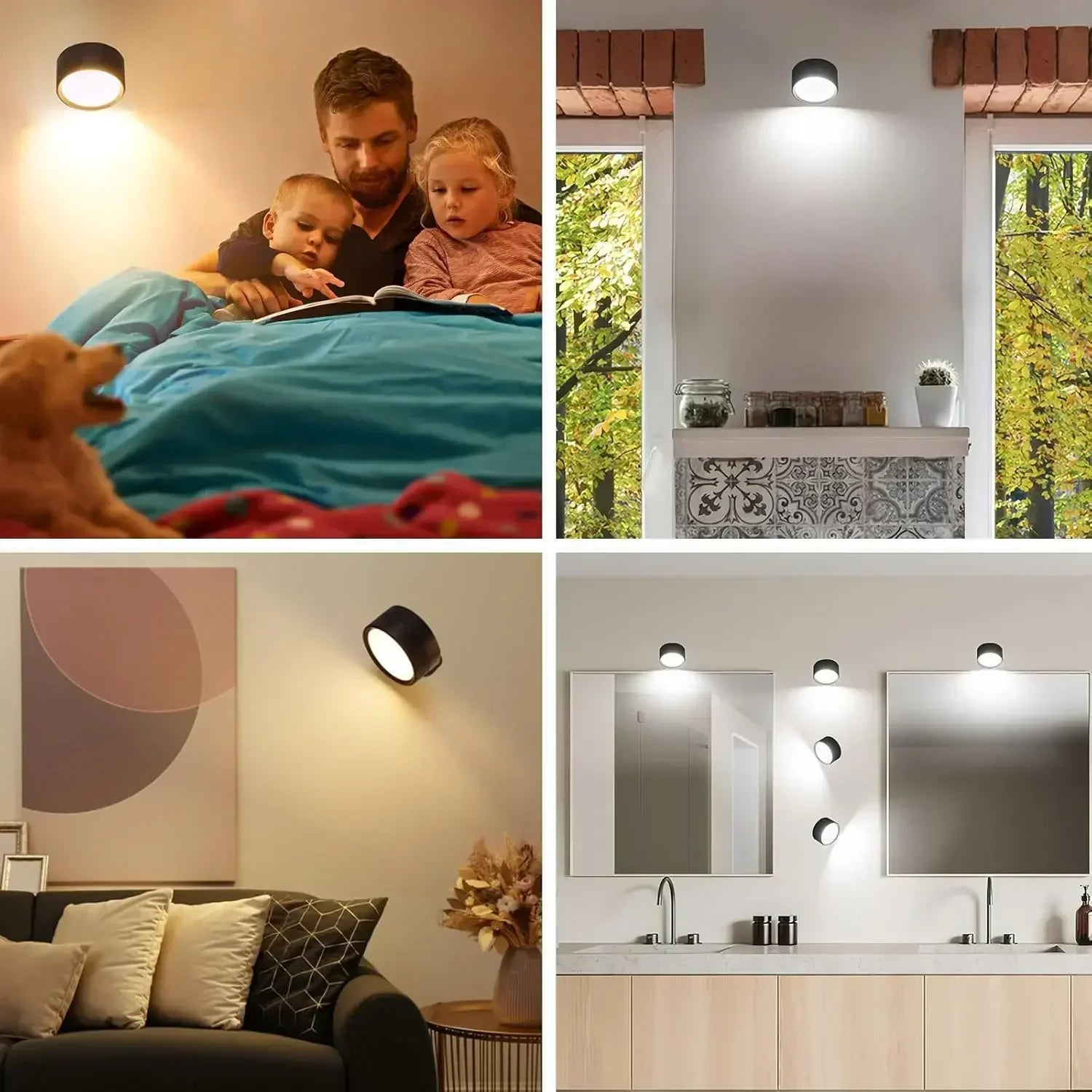 Wandlamp op batterijen met natuurlijke look – Past in elk interieur