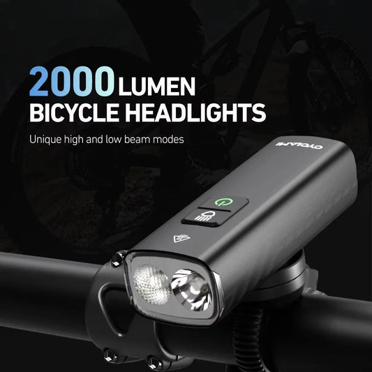 Fietslamp met beschermende rubberen rand