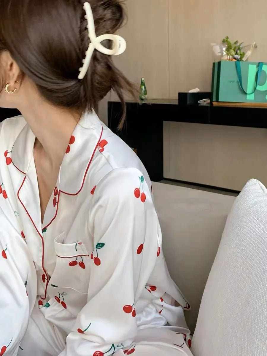 Dames pyjama Wibra met vrolijke prints