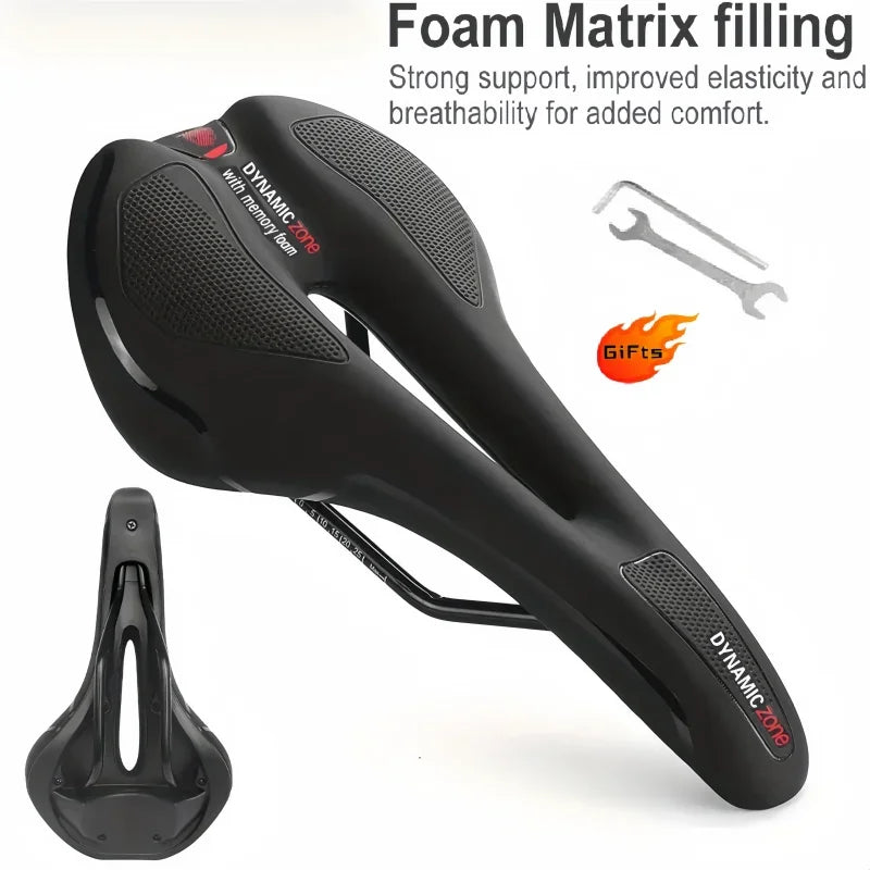 Comfortabel fietszadel met gelvulling