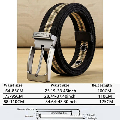 Riem heren met gespsluiting in brushed steel
