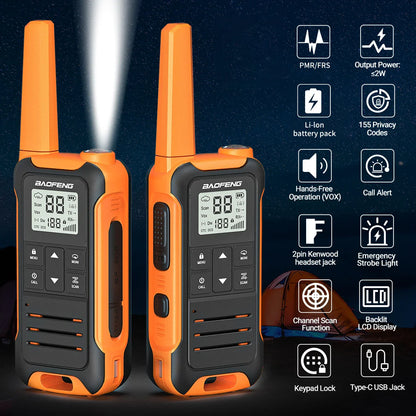 Walkie talkie professioneel met trilfunctie