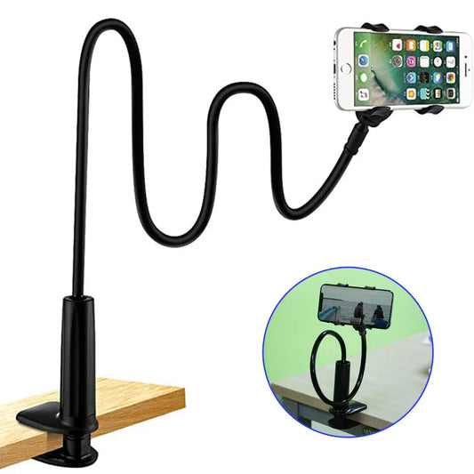Bevestigbare houder voor smartphone aan bed of bureau