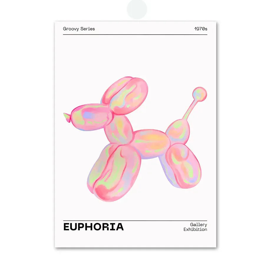 Poster in zachte pastelkleuren