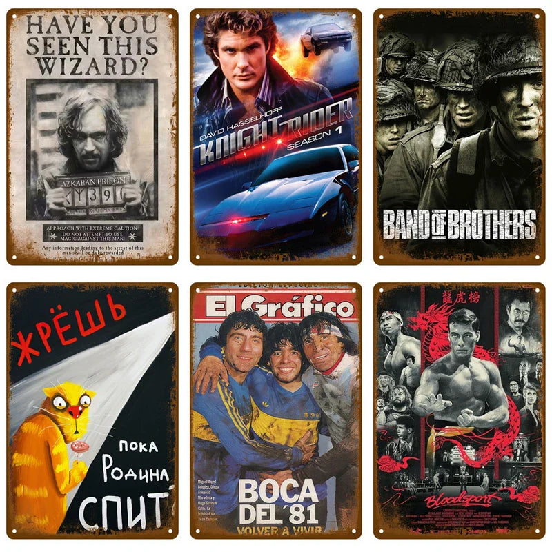 Poster met citaten uit boeken of films