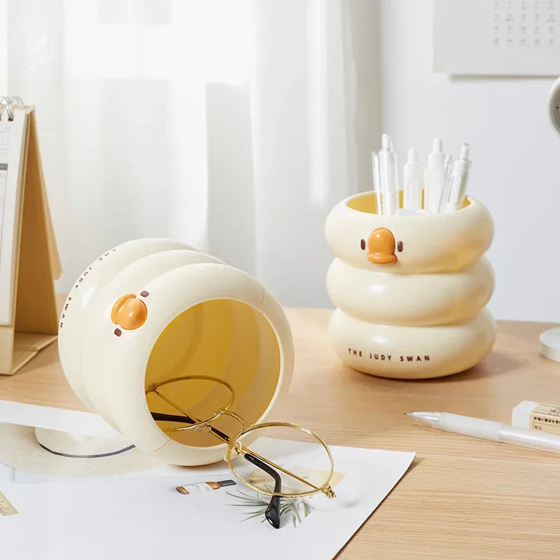 Desk organizer met ruimte voor laptop en tablet