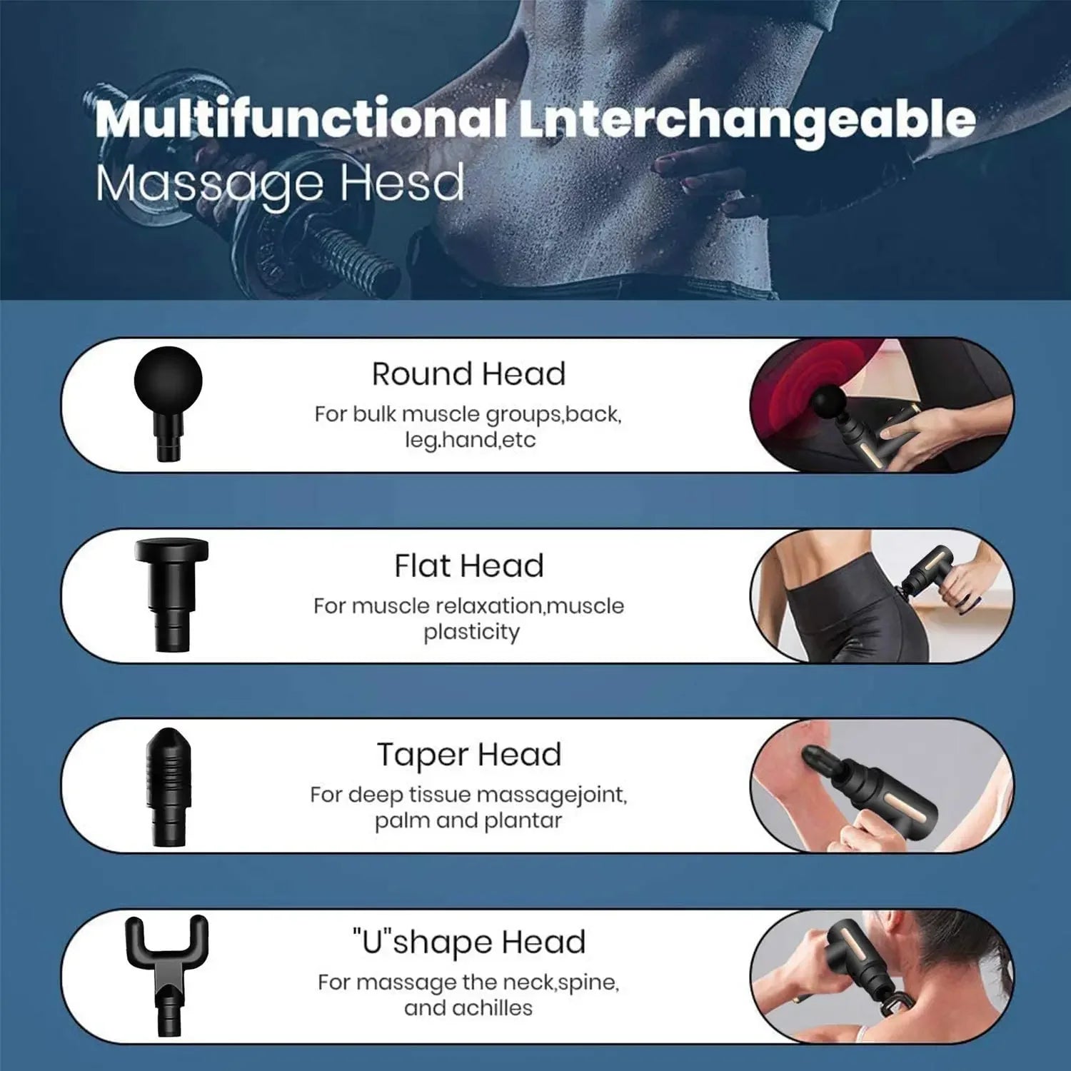 Krachtige massage gun – Intensieve spierstimulatie