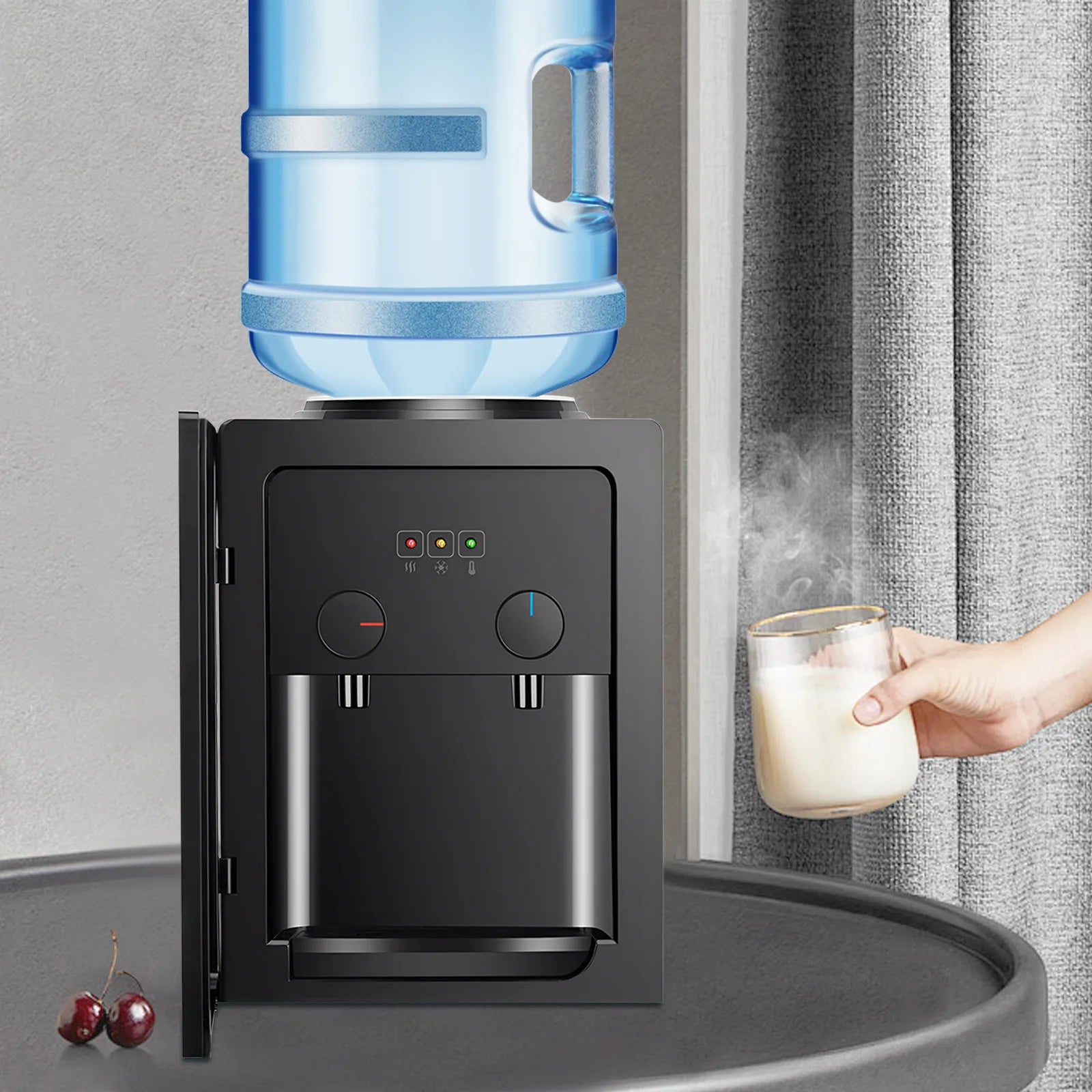 Drankdispenser met kleurrijke accenten – Vrolijke tafeldecoratie