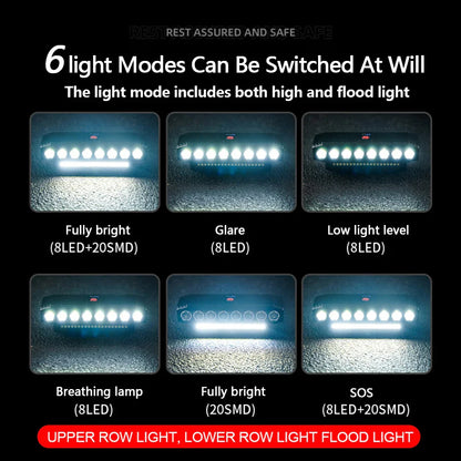 Fietslamp met focuslens voor gerichte verlichting